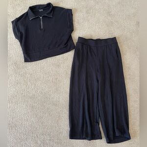 Danskin Black Wide Leg Pants & Top Set